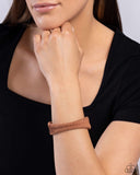 Desert Odyssey - Brown Bracelet - Paparazzi Accessories Bracelet Bedazzle Me Pretty Mobile Fashion Boutique