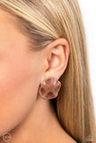 Destination Unknown - Copper Clip-On Earrings - Paparazzi Accessories Clip-On Bedazzle Me Pretty Mobile Fashion Boutique