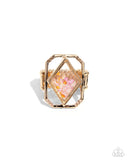 Diamond in the STUFF - Gold Ring - Paparazzi Accessories Ring Bedazzle Me Pretty Mobile Fashion Boutique