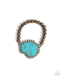 Digging Deep - Brass Complete Look  - Paparazzi Accessories Bedazzle Me Pretty Mobile Fashion Boutique