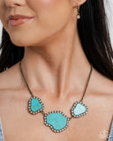 Digging Deep - Brass Complete Look  - Paparazzi Accessories Bedazzle Me Pretty Mobile Fashion Boutique