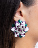 Dimensional Dowry - Multi Post Earrings - Paparazzi Accessories Post Earrings Bedazzle Me Pretty Mobile Fashion Boutique