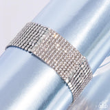 Disco Dame - White Bracelet - Paparazzi Accessories Bracelet Bedazzle Me Pretty Mobile Fashion Boutique