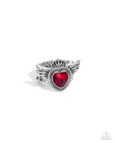 Diva Dame - Red Ring - Paparazzi Accessories Ring Bedazzle Me Pretty Mobile Fashion Boutique