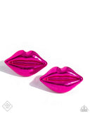 Diva Decoration - Pink Post Earrings - Paparazzi Accessories Post Earrings Bedazzle Me Pretty Mobile Fashion Boutique