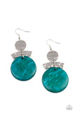 Diva Of My Domain - Blue Earrings - Paparazzi Accessories Earrings Bedazzle Me Pretty Mobile Fashion Boutique