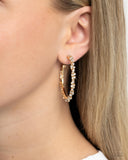Divine Decoding - Gold Earrings - Paparazzi Accessories Earrings Bedazzle Me Pretty Mobile Fashion Boutique