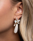DIY Dazzle - Gold Post Earrings - Paparazzi Accessories Post Earrings Bedazzle Me Pretty Mobile Fashion Boutique
