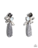 DIY Dazzle - Silver Post Earrings - Paparazzi Accessories Post Earrings Bedazzle Me Pretty Mobile Fashion Boutique