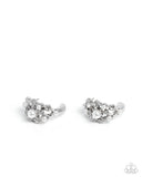 Dotted Daydream - White Earrings - Paparazzi Accessories Earrings Bedazzle Me Pretty Mobile Fashion Boutique