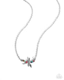 Dragonfly Deed - Multi Necklace - Paparazzi Accessories Necklace Bedazzle Me Pretty Mobile Fashion Boutique