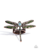Dragonfly Delivery - Copper Ring - Paparazzi Accessories Ring Bedazzle Me Pretty Mobile Fashion Boutique