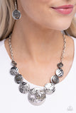 Dragonfly Design - Silver Necklace - Paparazzi Accessories Necklace Bedazzle Me Pretty Mobile Fashion Boutique