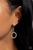 Dramatic Darling - White Necklace - Paparazzi Accessories Necklace Bedazzle Me Pretty Mobile Fashion Boutique