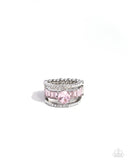 Dramatic Decadence - Pink Ring - Paparazzi Accessories Ring Bedazzle Me Pretty Mobile Fashion Boutique