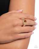 Dreaming of Decadence - Brown Ring - Paparazzi Accessories Ring Bedazzle Me Pretty Mobile Fashion Boutique
