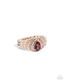 Dreaming of Decadence - Purple Ring - Paparazzi Accessories Ring Bedazzle Me Pretty Mobile Fashion Boutique