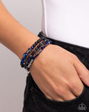 Dreamy Dance - Black Bracelet - Paparazzi Accessories Bracelet Bedazzle Me Pretty Mobile Fashion Boutique