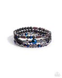 Dreamy Dance - Black Bracelet - Paparazzi Accessories Bracelet Bedazzle Me Pretty Mobile Fashion Boutique