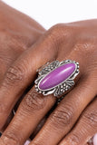 Dreamy Desertscape - Purple Ring - Paparazzi Accessories Ring Bedazzle Me Pretty Mobile Fashion Boutique