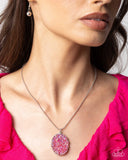 Dreamy Druzies - Pink Necklace - Paparazzi Accessories Bedazzle Me Pretty Mobile Fashion Boutique