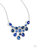 Dripping in Dazzle - Blue Necklace - Paparazzi Accessories Necklace Bedazzle Me Pretty Mobile Fashion Boutique
