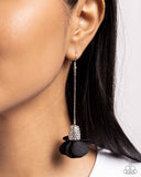Drop Dead Dazzle - Black Earrings - Paparazzi Accessories Earrings Bedazzle Me Pretty Mobile Fashion Boutique