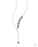 Drops of Dazzle - Black Necklace - Paparazzi Accessories Necklace Bedazzle Me Pretty Mobile Fashion Boutique