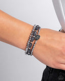 Druzy Decadence - Silver Bracelet - Paparazzi Accessories Bracelet Bedazzle Me Pretty Mobile Fashion Boutique