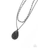 Druzy Delight - Black Necklace - Paparazzi Accessories Necklace Bedazzle Me Pretty Mobile Fashion Boutique