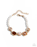 Dumbfounding Decadence - Brown Complete Look  - Paparazzi Accessories Bedazzle Me Pretty Mobile Fashion Boutique