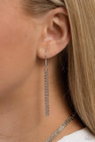 Dynamic Default - Silver Necklace - Paparazzi Accessories Necklace Bedazzle Me Pretty Mobile Fashion Boutique