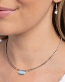 Dynamic Delicacy - Blue Necklace - Paparazzi Accessories Necklace Bedazzle Me Pretty Mobile Fashion Boutique
