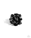 Dynamic Disco - Black Ring - Paparazzi Accessories Ring Bedazzle Me Pretty Mobile Fashion Boutique