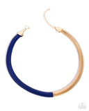 Dynamic Duality - Blue Necklace - Paparazzi Accessories Necklace Bedazzle Me Pretty Mobile Fashion Boutique
