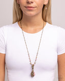Early Childhood - Brass Lanyard - Paparazzi Accessories Lanyard Bedazzle Me Pretty Mobile Fashion Boutique
