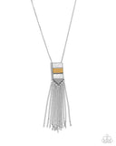 Earthy Effect - Yellow Necklace - Paparazzi Accessories Necklace Bedazzle Me Pretty Mobile Fashion Boutique