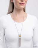 Earthy Effect - Yellow Necklace - Paparazzi Accessories Necklace Bedazzle Me Pretty Mobile Fashion Boutique