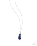 Earthy Enchantment - Blue Necklace - Paparazzi Accessories Necklace Bedazzle Me Pretty Mobile Fashion Boutique