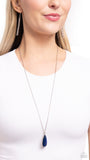 Earthy Enchantment - Blue Necklace - Paparazzi Accessories Necklace Bedazzle Me Pretty Mobile Fashion Boutique