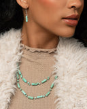 Earthy Extrovert - Blue Necklace - Paparazzi Accessories Necklace Bedazzle Me Pretty Mobile Fashion Boutique
