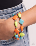 EARTHY Riser - Multi Bracelet - Paparazzi Accessories Bracelet Bedazzle Me Pretty Mobile Fashion Boutique