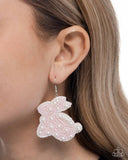 Easter Elegance - Pink Earrings - Paparazzi Accessories Earrings Bedazzle Me Pretty Mobile Fashion Boutique