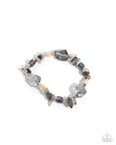 Eclectic Ease - Silver Bracelet - Paparazzi Accessories Bracelet Bedazzle Me Pretty Mobile Fashion Boutique