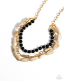 Eclectic Effect - Black Necklace - Paparazzi Accessories Necklace Bedazzle Me Pretty Mobile Fashion Boutique