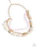 Eclectic Effect - Pink Necklace - Paparazzi Accessories Necklace Bedazzle Me Pretty Mobile Fashion Boutique