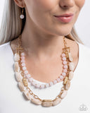 Eclectic Effect - Pink Necklace - Paparazzi Accessories Necklace Bedazzle Me Pretty Mobile Fashion Boutique