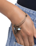 Eclectic Emotion - Brass Bracelet - Paparazzi Accessories Bracelet Bedazzle Me Pretty Mobile Fashion Boutique