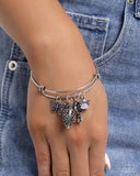 Eclectic Emotion - Purple Bracelet - Paparazzi Accessories Bracelet Bedazzle Me Pretty Mobile Fashion Boutique