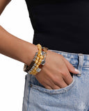 Eclectic Empire - Yellow Bracelet - Paparazzi Accessories Bracelet Bedazzle Me Pretty Mobile Fashion Boutique